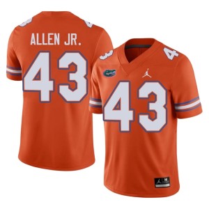Official Orange #43 Florida Mens Alfonzo Allen Jr. Jersey 645919-948