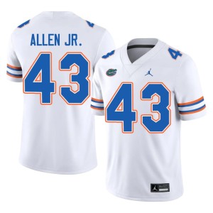 Player Alfonzo Allen Jr. Gator Nation #43 Mens White Jerseys 368256-915