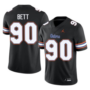 NCAA Men Brendan Bett #90 Black Florida Gators Jersey 725252-760