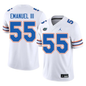 Replica Mens White #55 Florida Charles Emanuel III Jerseys 603018-531