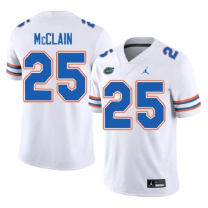 Replica White Florida Gators Men Cormani McClain #25 Jersey 886036-428