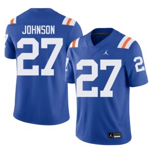 College #27 University of Florida Dijon Johnson Alternate Men's Royal Jerseys 339472-776