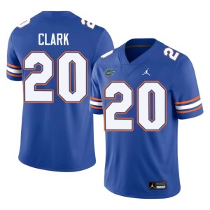Football Men's Duke Clark #20 Royal University of Florida Gators Jersey 577508-363