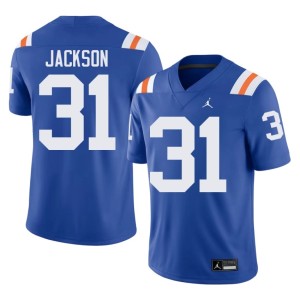 Game Alternate UF Mens #31 Royal Evan Jackson Jersey 234353-547