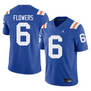 2026-27 #6 UF Gators Royal Men Alternate J'Vari Flowers Jersey 485663-327