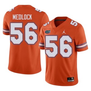 Stitched Men's Orange #56 Gators Jahari Medlock Jerseys 628005-538