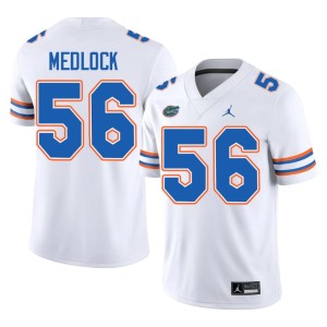 University White Gator Nation Mens Jahari Medlock #56 Jersey 798008-801