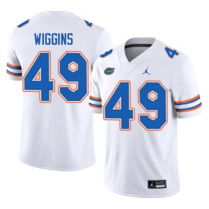 Replica UF #49 White Men's Jalen Wiggins Jerseys 467632-921
