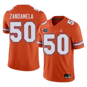 Stitched #50 Orange Gators Mens Jason Zandamela Jersey 270286-243