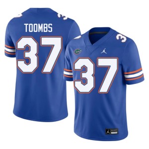 Game Javion Toombs Florida Gators Men's Royal #37 Jerseys 778256-981