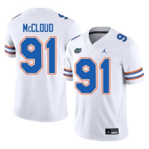 Replica Florida #91 Jeramiah McCloud White Men Jerseys 176755-526