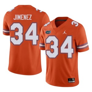 Embroidery UF Gators Orange Kelvin Jimenez Men's #34 Jersey 461640-299