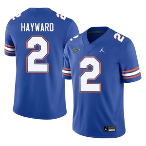 Official University of Florida #2 Lagonza Hayward Men's Royal Jersey 673544-702