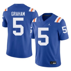 High School Myles Graham Alternate Mens Royal University of Florida #5 Jersey 109775-970