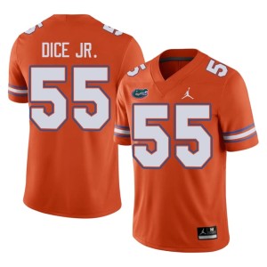 High School UF TJ Dice Jr. #55 Orange Mens Jerseys 311817-618
