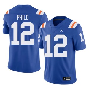 Embroidery #12 Florida Mens Royal Alternate Aaron Philo Jersey 513398-833