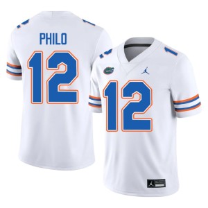 Game Aaron Philo University of Florida Gators #12 White Men Jerseys 595153-792