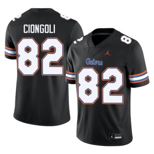 NCAA #82 Mens Ace Ciongoli Black University of Florida Gators Jerseys 214507-278