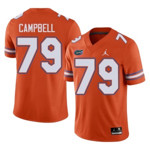 Stitched Florida Gators #79 Mens Chancellor Campbell Orange Jerseys 917912-856