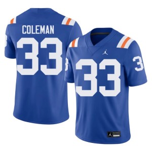 Player Florida #33 DJ Coleman Mens Royal Alternate Jersey 301783-325