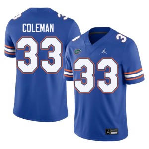 2026-27 University of Florida Gators Royal Mens DJ Coleman #33 Jersey 598121-359