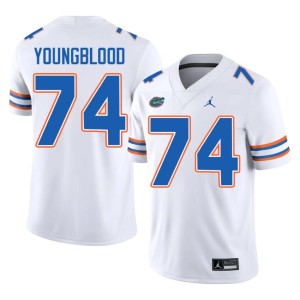 Official #74 Jack Youngblood White UF Mens Jerseys 177334-447