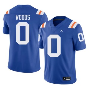 NCAA Men's Royal University of Florida Jayden Woods #0 Alternate Jerseys 320014-636