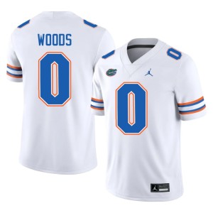 2026-27 University of Florida Jayden Woods #0 White Men Jerseys 298959-719