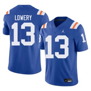 Player Men's Alternate #13 Jordy Lowery UF Gators Royal Jersey 865575-972