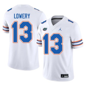 2026 Jordy Lowery UF Gators Men's #13 White Jerseys 964938-867