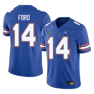Football Men's Royal University of Florida KJ Ford #14 Jerseys 167495-249