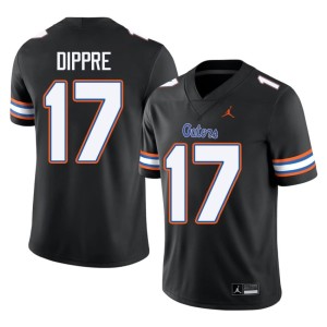 Embroidery Men's Black University of Florida Gators #17 Lacota Dippre Jerseys 122497-642