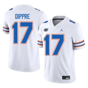 Stitched Lacota Dippre White #17 Gators Men Jerseys 249133-388