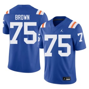 Embroidery Mens UF Lomas Brown Royal Alternate #75 Jersey 924463-798