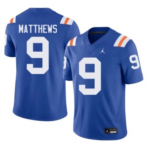 2026 University of Florida Gators #9 Shane Matthews Alternate Royal Men's Jersey 718183-845