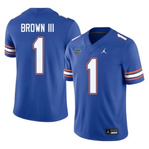 Replica Mens Gators Royal Vernell Brown III #1 Jersey 354259-748