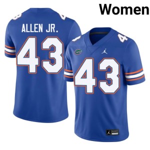 College Royal University of Florida #43 Alfonzo Allen Jr. Women Jersey 654230-389