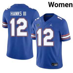College Women #12 Gators Royal Ben Hanks III Jerseys 135282-192