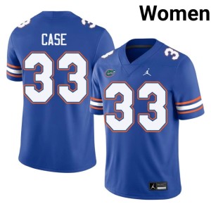 High School Womens Florida Brian Case Royal #33 Jersey 436955-535
