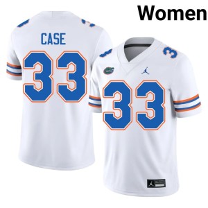 Limited #33 Brian Case Florida Gators Women White Jersey 641692-834