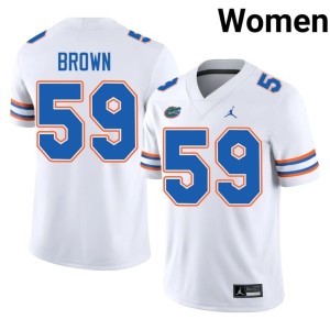 Limited Womens Florida Corey Brown #59 White Jerseys 510687-800