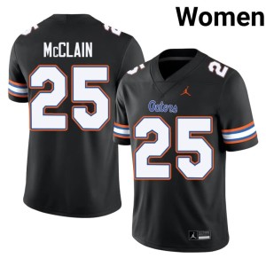 2026-27 Black Women's #25 UF Gators Cormani McClain Jerseys 364834-680