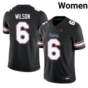 Football Women Black UF Dallas Wilson #6 Jerseys 535707-771