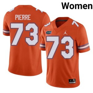 Replica #73 Orange Womens Gators Daniel Pierre Louis Jerseys 344188-183