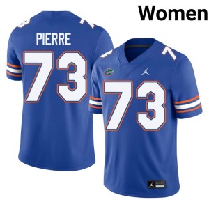 Official Women Royal Daniel Pierre Louis #73 University of Florida Gators Jersey 817886-520