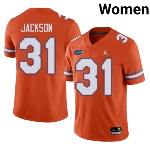 Player Orange Womens UF #31 Evan Jackson Jersey 881090-220