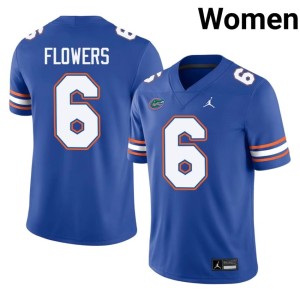Player J'Vari Flowers #6 Royal Women Florida Jersey 932751-785