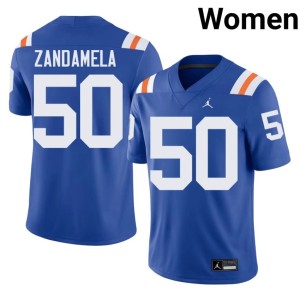 Alumni Jason Zandamela Womens Royal #50 Alternate Florida Jerseys 554708-958