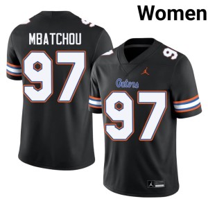 Alumni Women's Joseph Mbatchou Gators Black #97 Jersey 186721-282