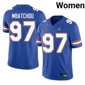Football UF Joseph Mbatchou Royal #97 Womens Jerseys 450487-367